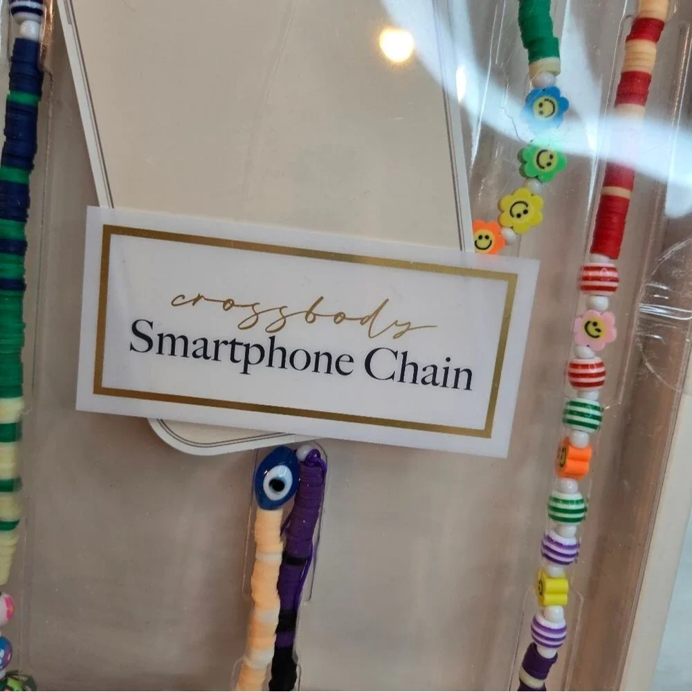 Smartphone Chain Crossbody NEW Vivitar Colorful Beads Lanyard